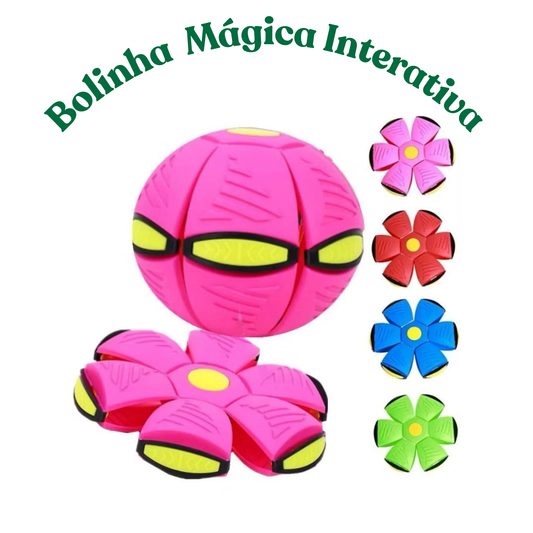 Brinquedo Pet Bola Mágica Brinquedo Interativo Cachorro Bolinha Voadora