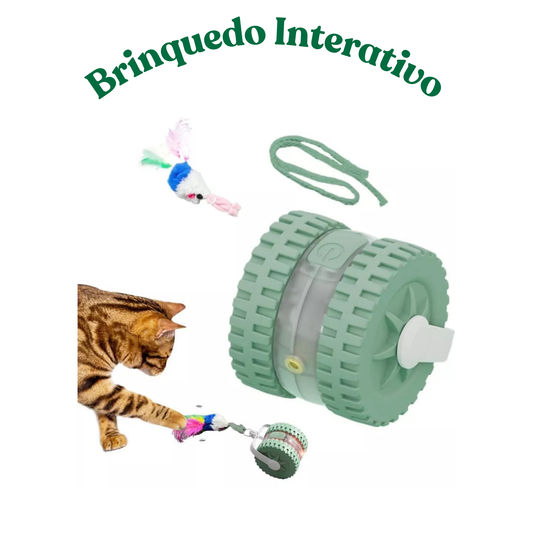 Brinquedo Interativo comedouro Pet para Gatos Bola Inteligente em Movimento Brinquedo Automático para Gato